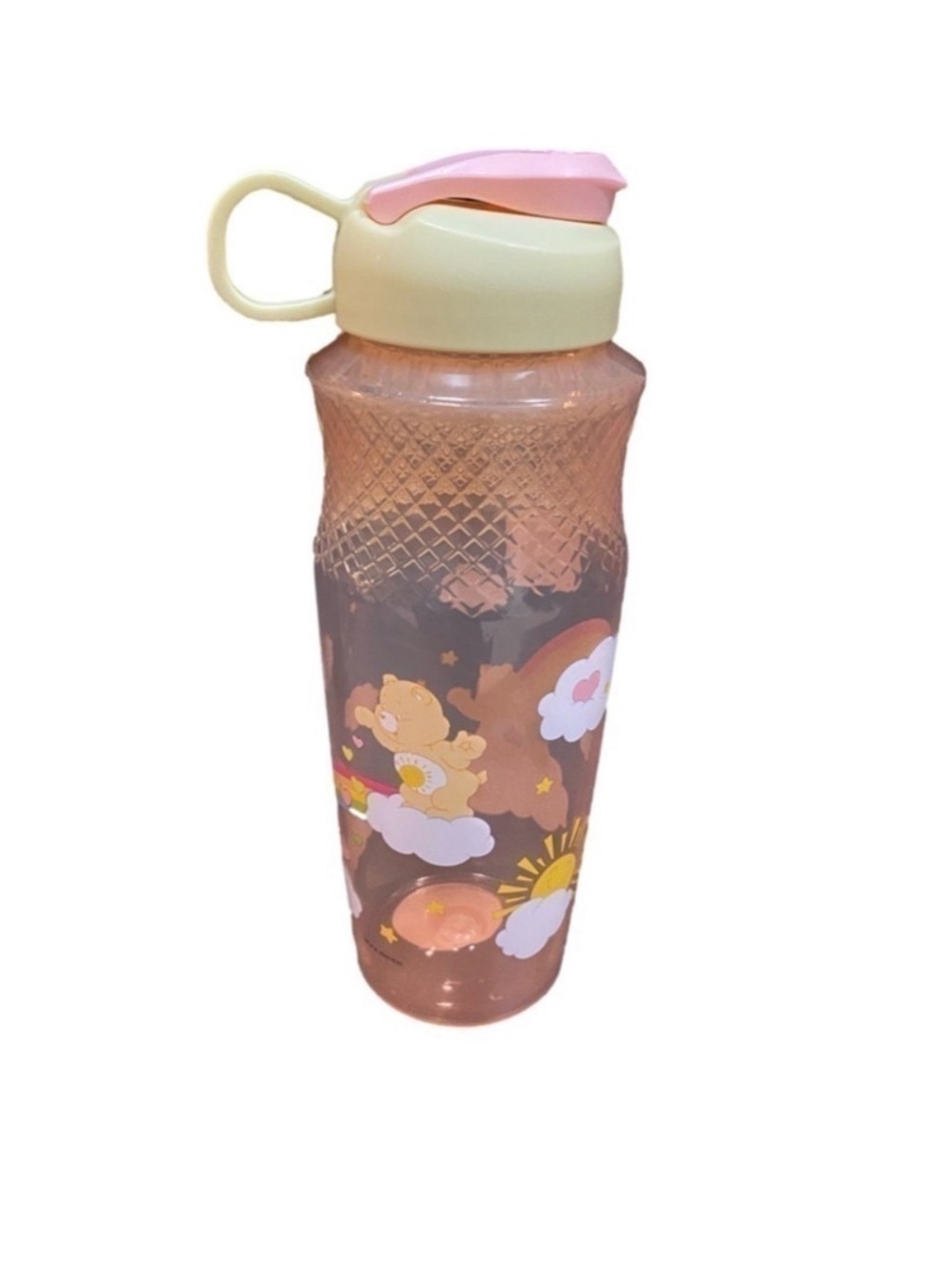 Zak Designs Care Bears Funshine Birthday Bear 30oz Water Bottle Pink Orange NWT